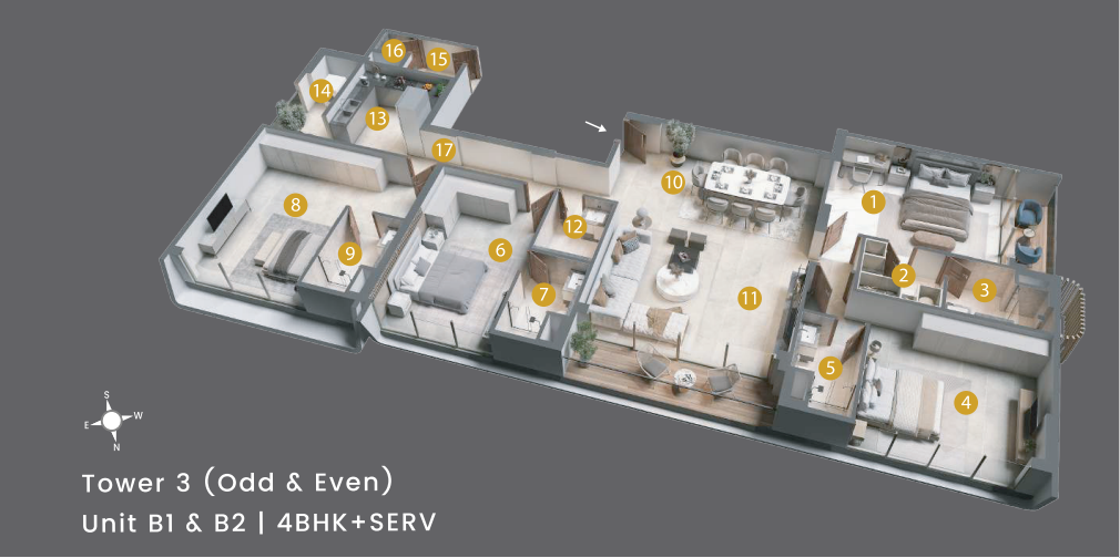 4BHK+SERV6