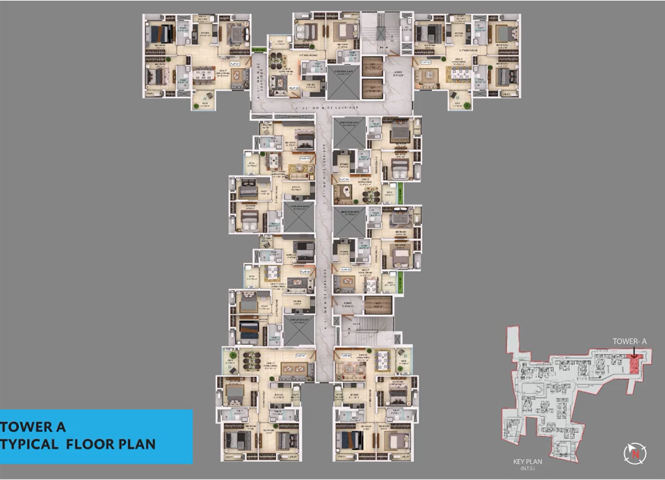 Typical floor Plan Tower1