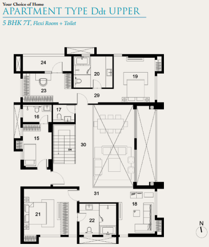 5Bhk+7T Duplex Upper utpalaa by ambuja